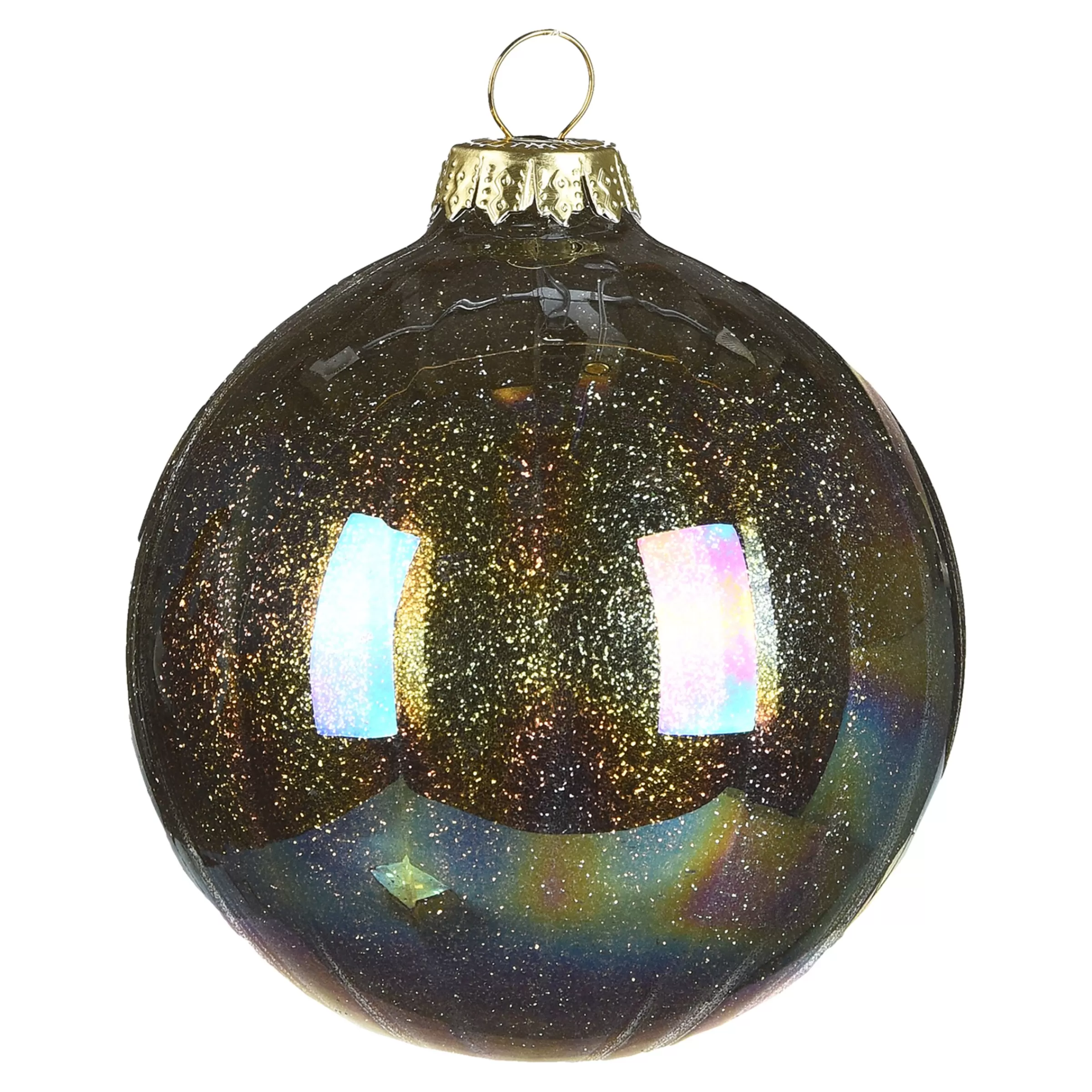 Depot Boule De Noël En Verre Holo Glimmer