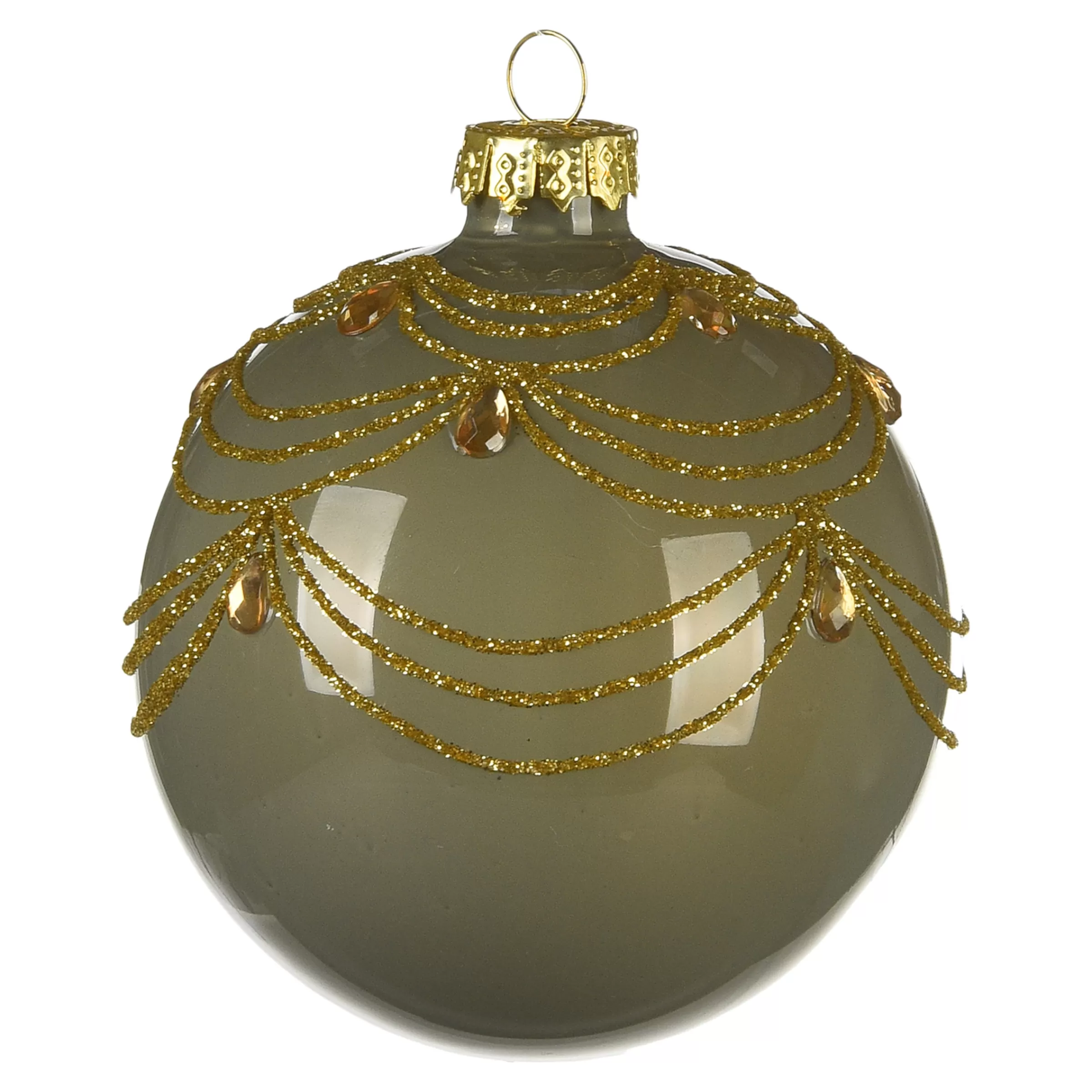 Depot Boule De Noël En Verre Vintage Glam