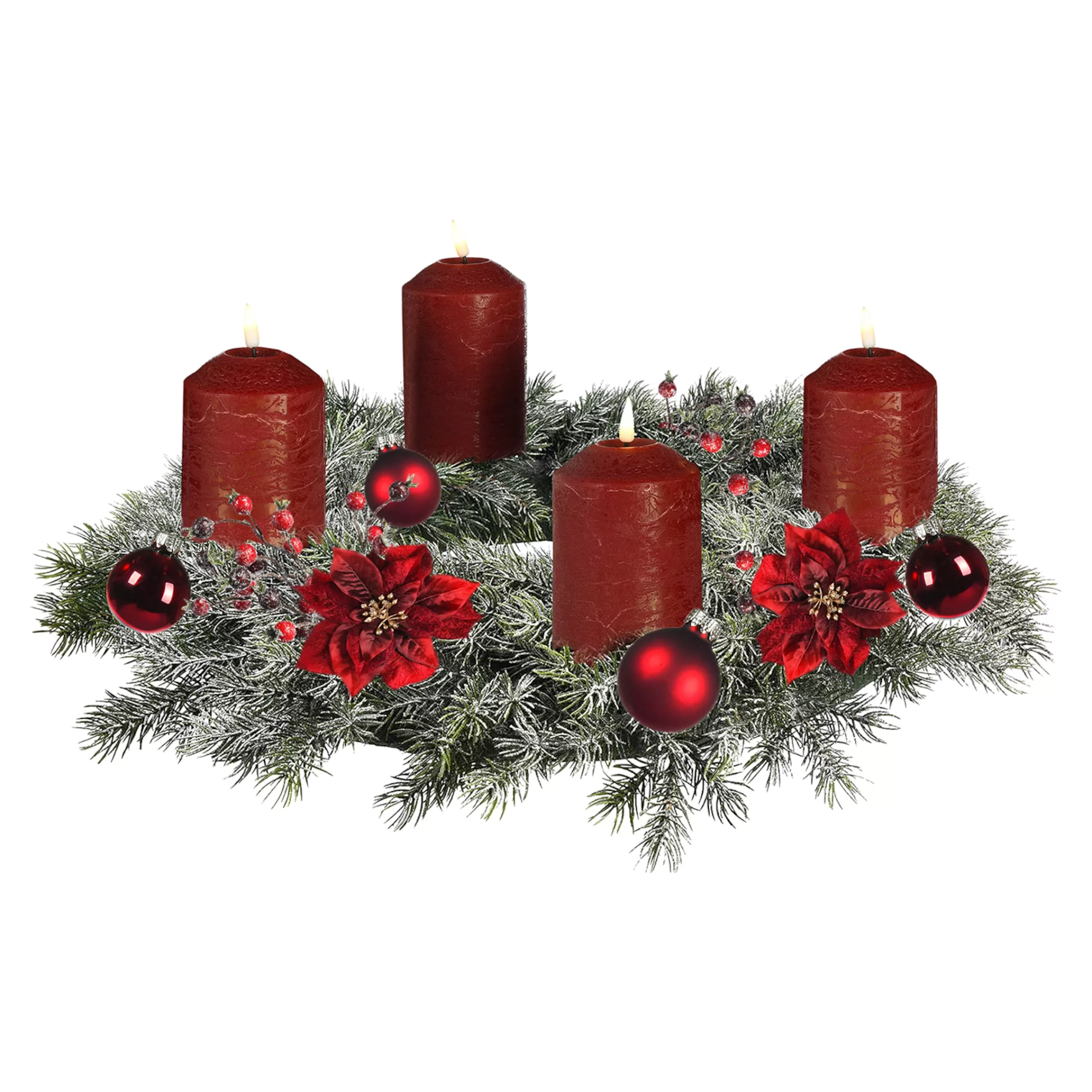 Depot Set De Couronne De L'Avent Décorative Classic Christmas