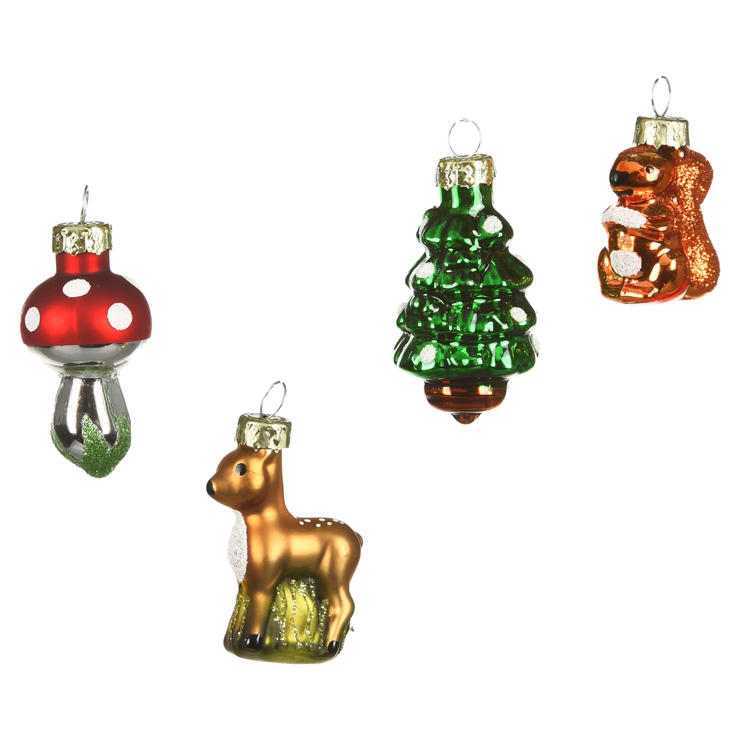 Depot Set De Décoration En Verre Pour Le Sapin