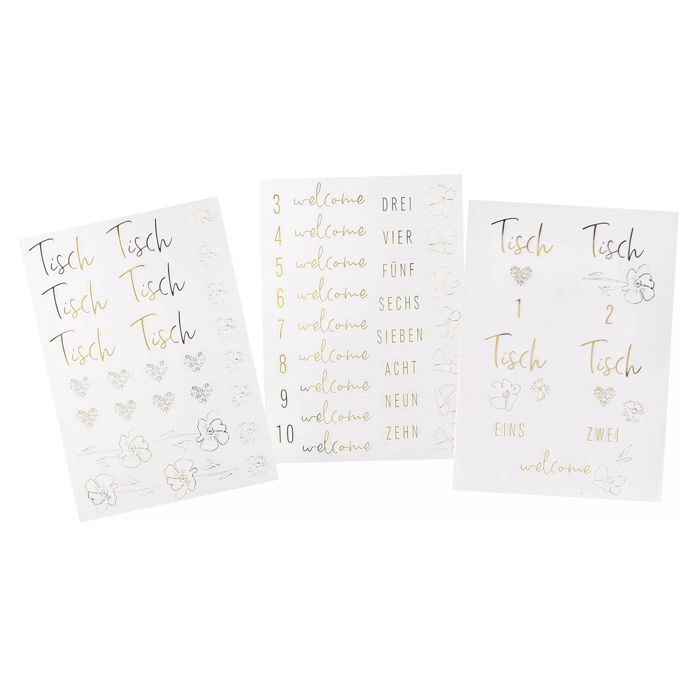 Depot Set De Feuilles D'Autocollants Wedding Hot