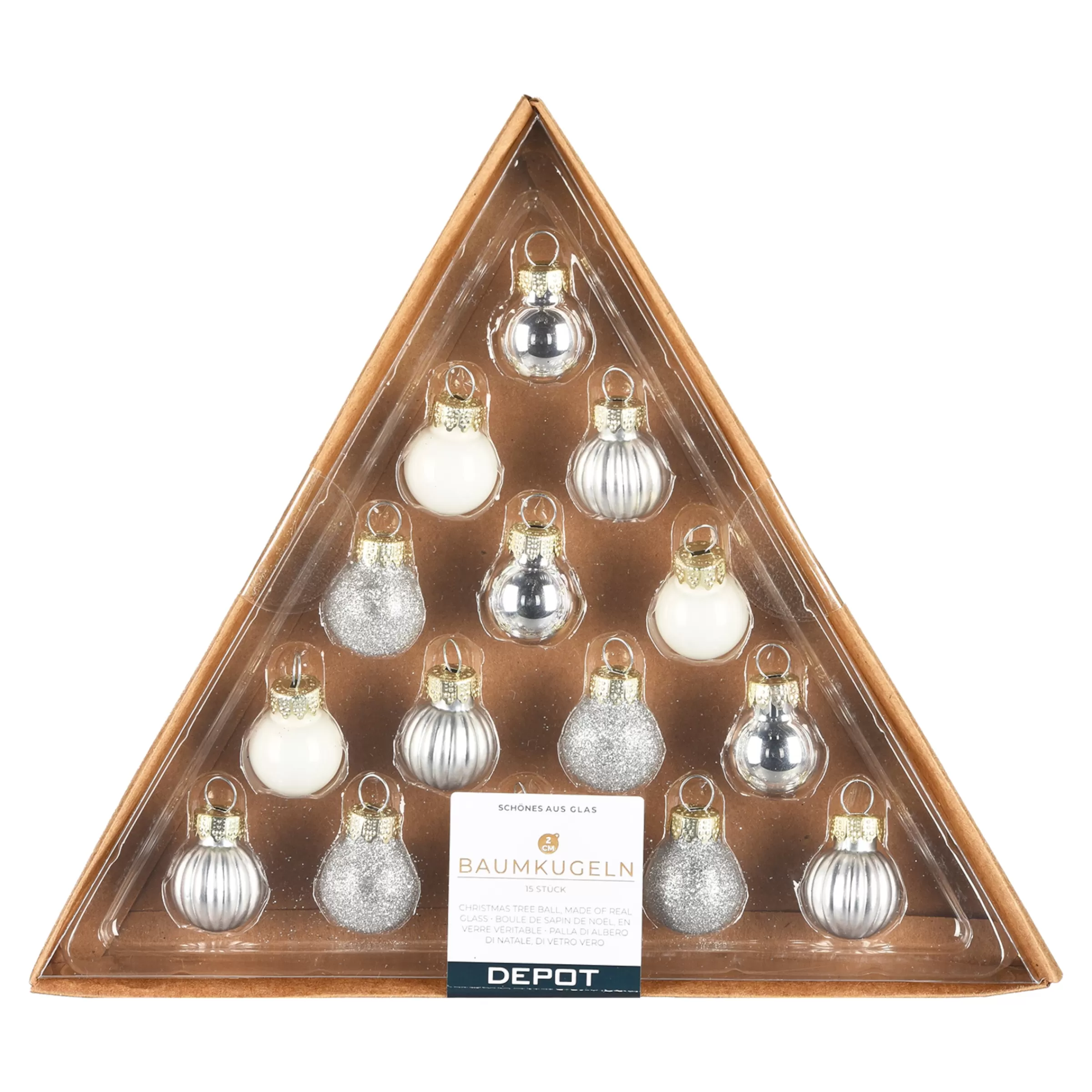 Depot Set De Mini-Boules De Noël En Verre