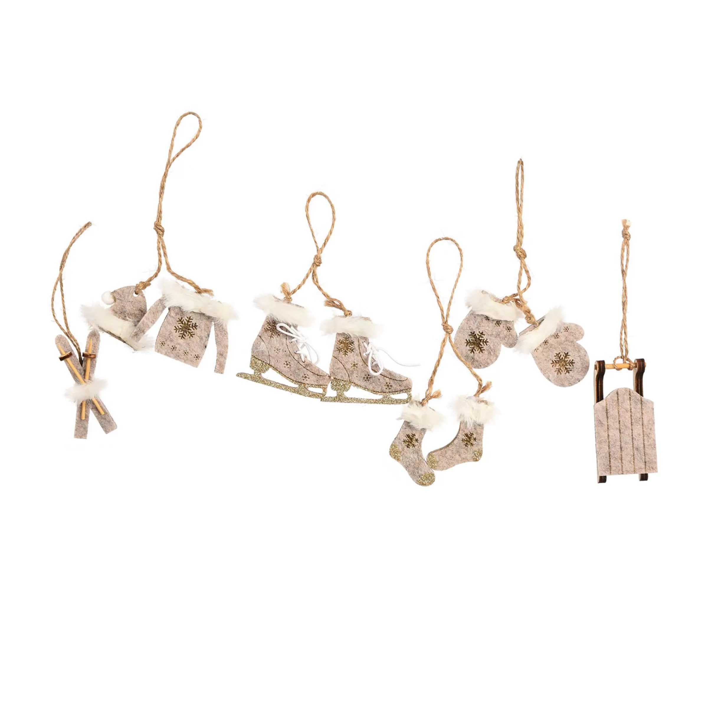 Depot Set De Pendentifs Décoratifs Personnages En Feutre